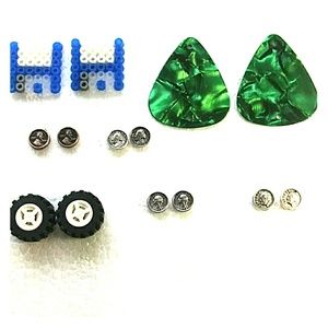 Earring Stud Handmade Jewelry Set 7 ct